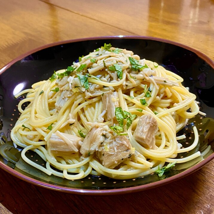 クセになる味！☀️えのきとナンプラーのスパゲッティ